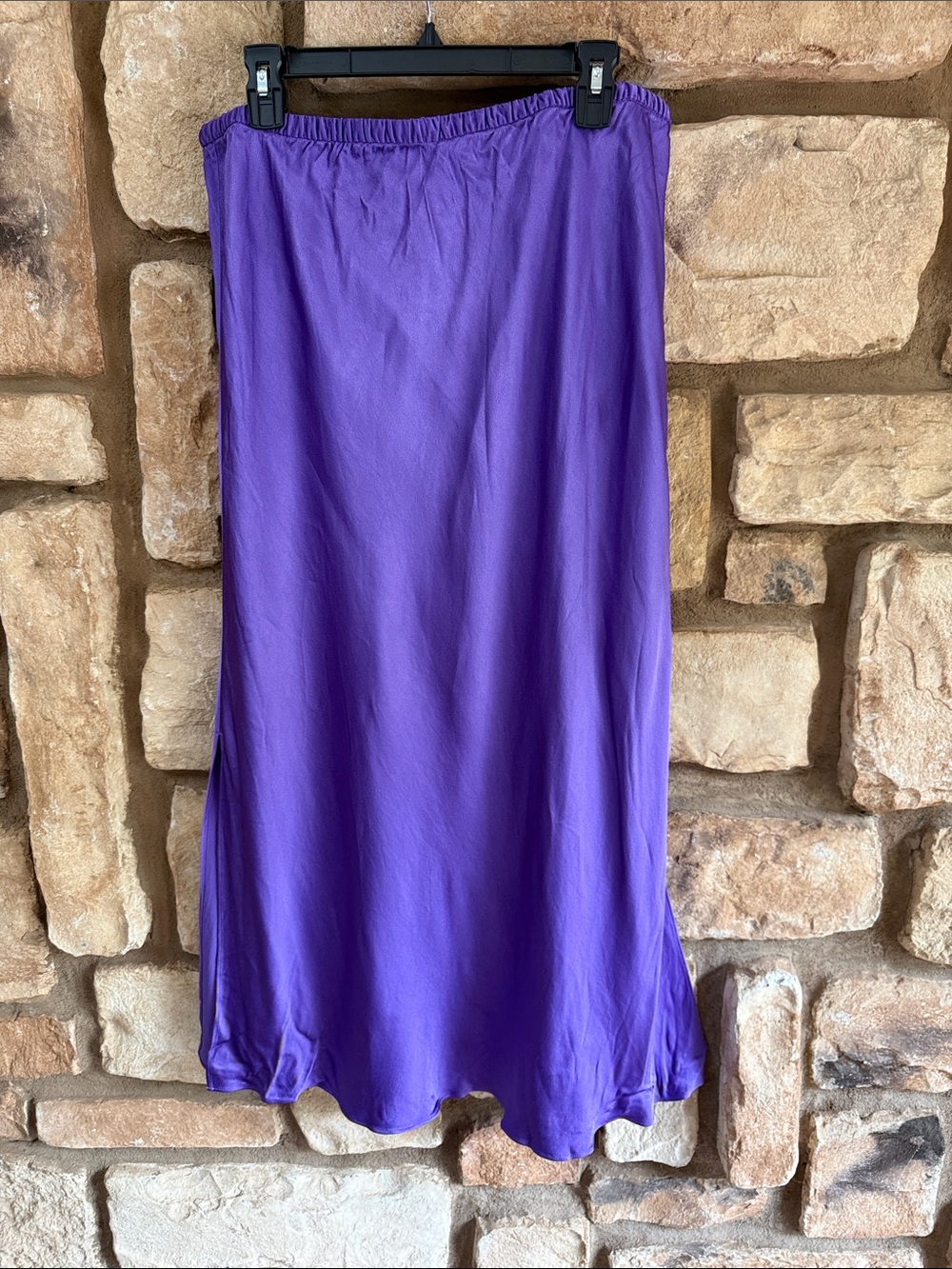 J Crew Collection pull-on maxi skirt in luster crepe size L NWT